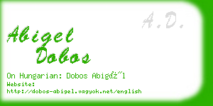 abigel dobos business card